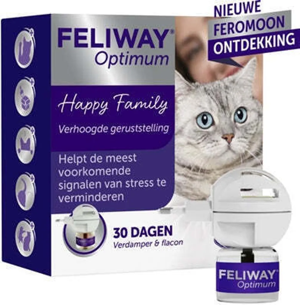 Feliway Optimum Vaporisateur avec Recharge pour le Bien-être du Chat