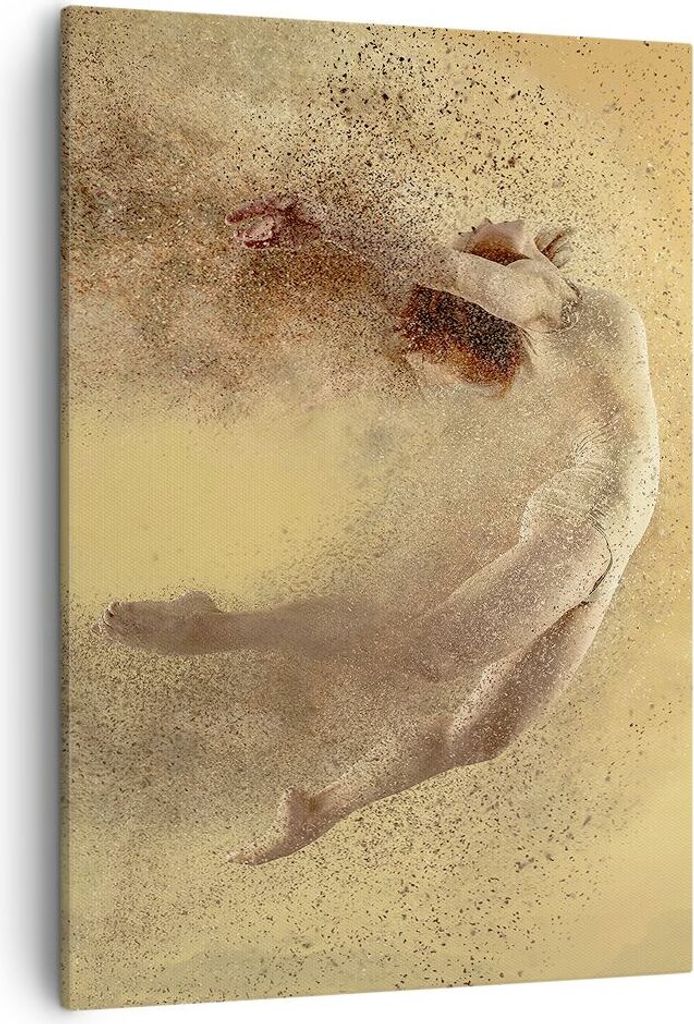 Bild auf Leinwand - Leinwandbild - Einteilig - Frau Abstraktion - 50x70cm - Wand Bild - Wanddeko - Wandbilder - Leinwanddruck - Kunstdruck - Wandde...