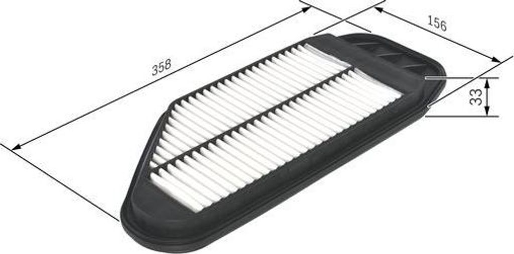 BOSCH F 026 400 349 Luftfilter OE 42390126 kompatibel mit Spark