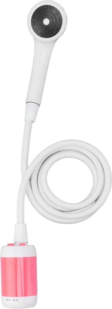Douche camping SPA portable rose à débit constant et batterie intégrée - 5