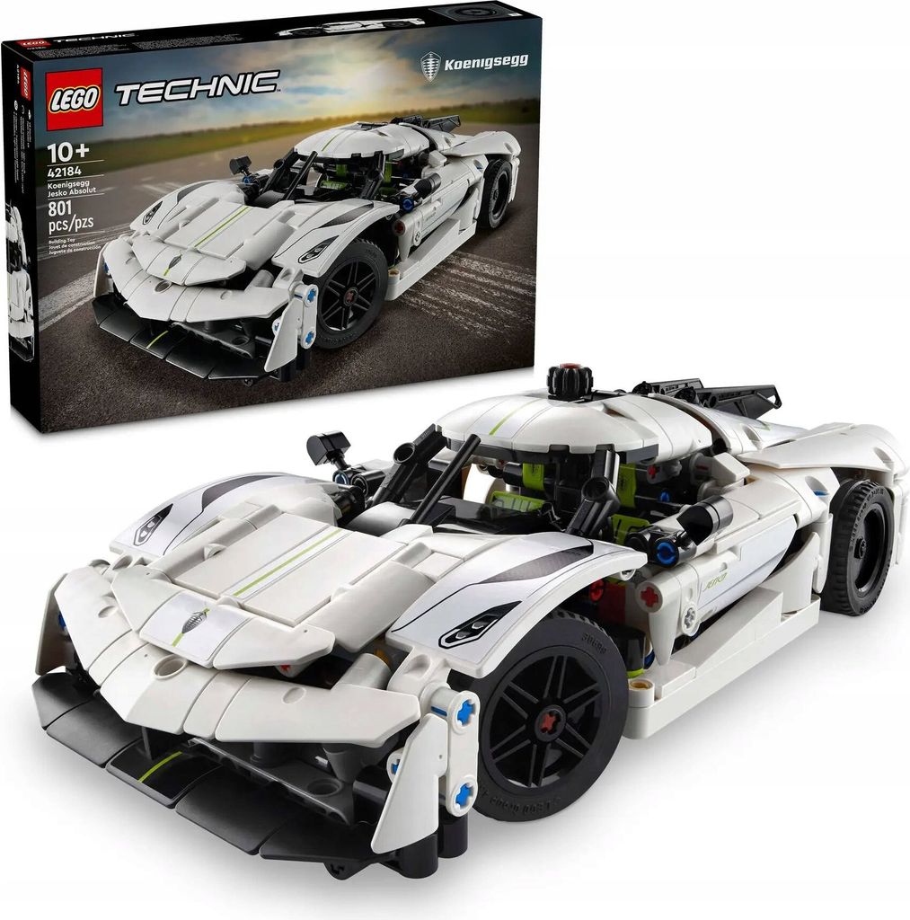Biały hipersamochód Koenigsegg Jesko Absolut Zdjęcie produktu 