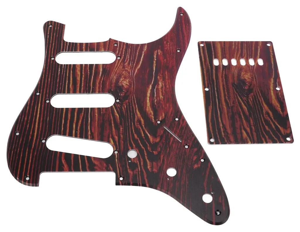 Set plaque de protection SSS et plaque arrière pour rénovation guitare PVC