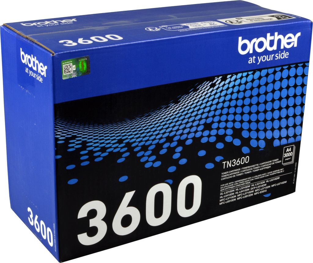 Brother TN-3600, 3000 Seiten, Schwarz, 1 Stück(e) Produktbild 