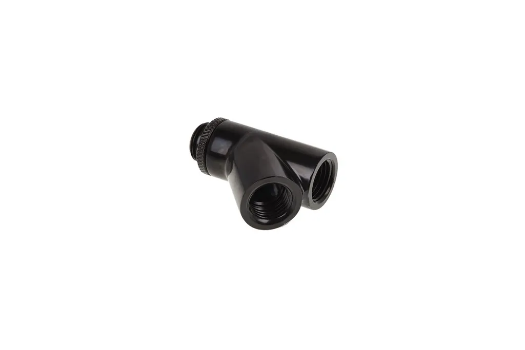 Alphacool Eiszapfen Raccord Y 45° G1/4 coudé 2x Mâle en Deep Black - 2