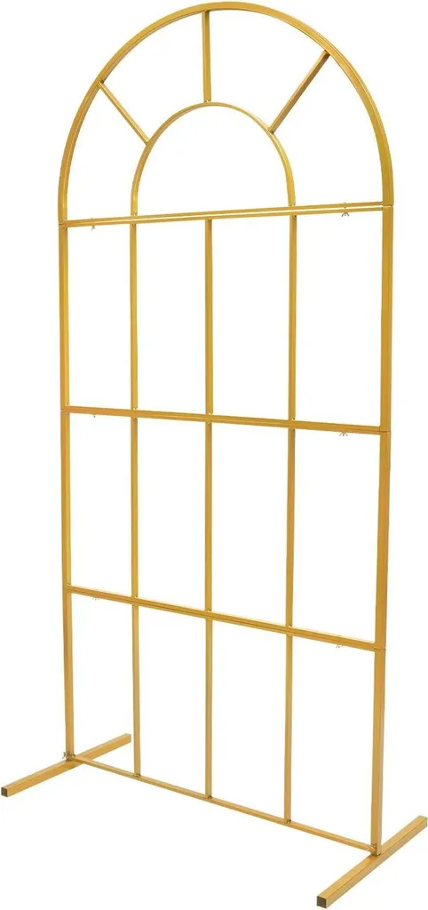 Support de Fond pour Photobooth et Arche de Cérémonie en Métal Doré