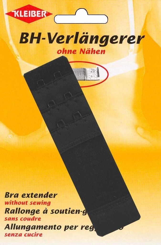 KLEIBER BH-Verlängerung Breite: 30 mm 2 Haken schwarz Produktbild