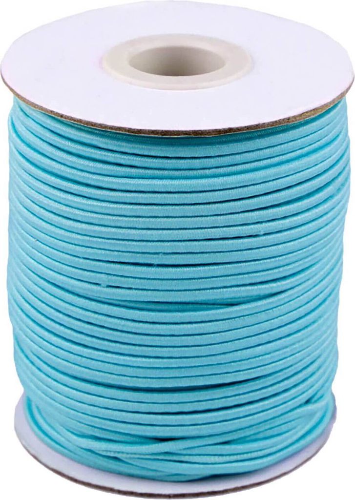 50m Spule Gummikordel Gummischnur 2mm Bekleidungsgummi Hutgummi, 29 Farben