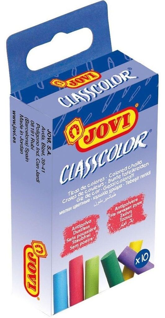 Jovi Tafelkreiden CLASSCOLOR 10er Schachtel, farbig Produktbild 