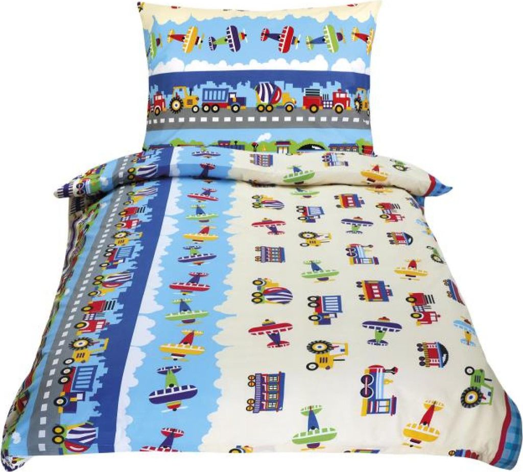 Bellatex Bavlněné Junior - 140 × 200, 70 × 90 cm - letadla Obrázek produktu 