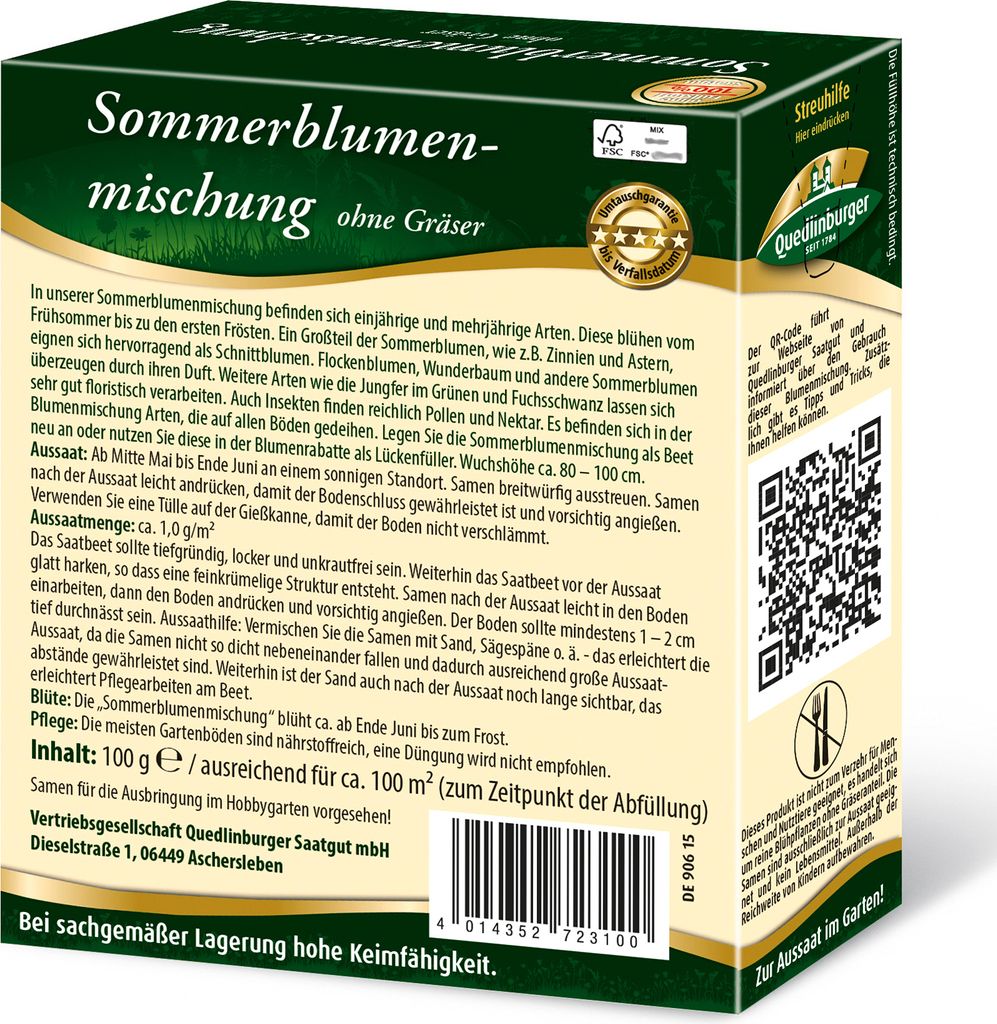 Quedlinburger Saatgut - Sommerblumenmischung - Samen - Produktbild 4