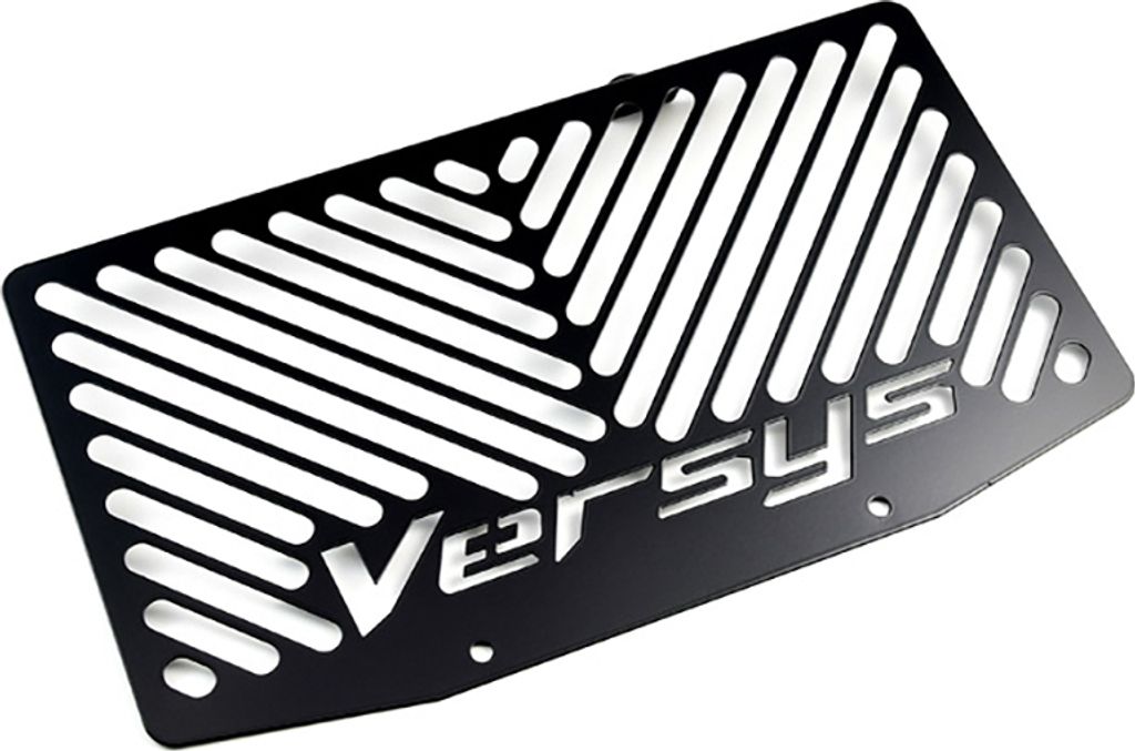 ZIEGER Kühlerabdeckung kompatibel mit Kawasaki Versys 650 Design Logo schwarz