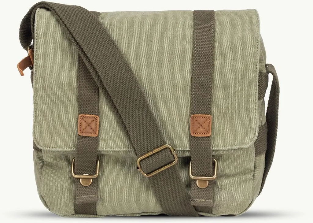 SCIPPIS METRO BAG borsa oliva tela tracolla onesize