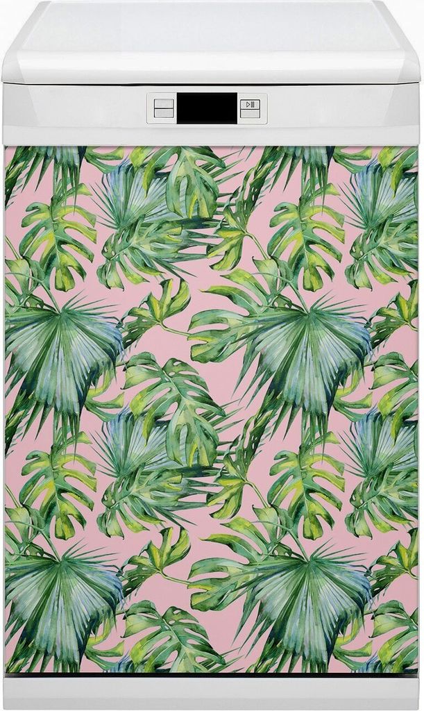 Magnet Folie für Geschirrspüler Magnete Geschirrspüle Magnet für Spülmaschine 45x80 cm Dekor - Kunst botanisch