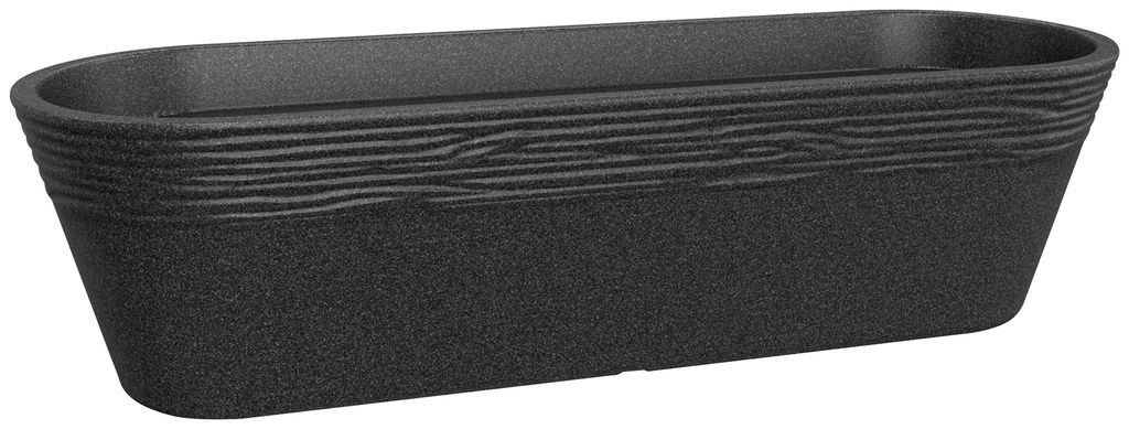 Blumenschale geli Napoli Kunststoff 59 x 19,5 x 16 cm anthrazit