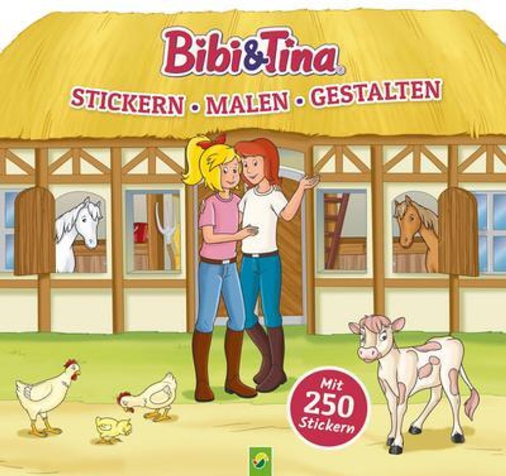 Bibi & Tina - Stickern, Malen, Gestalten. Mit 250 Stickern Obrázok produktu 