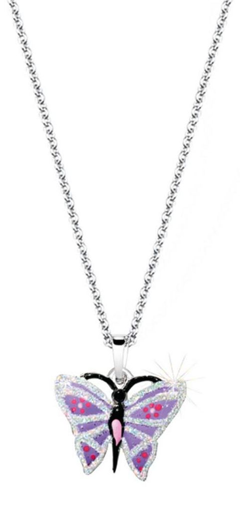 Scout Kinder Halskette Kette Silber Schmetterling Glitter Produktbild 