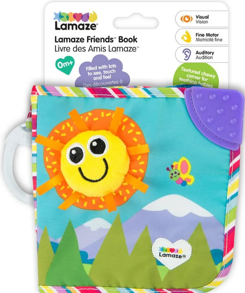 Livre des Amis Lamaze avec Miroir et Textures - Jouet d'Éveil Bébé
