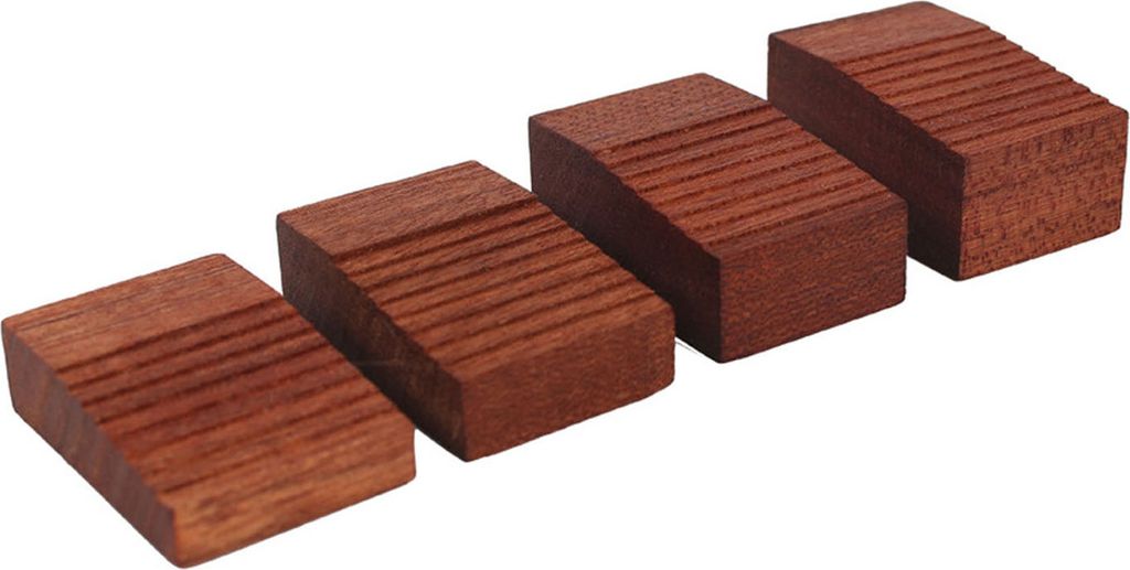 4-teiliges Set aus schwebenden Tremolo-Setup-Blöcken aus Holz für E-Gitarren, Tremolo-Schieber, schwebende Tremolo-Keile für E-Gitarren