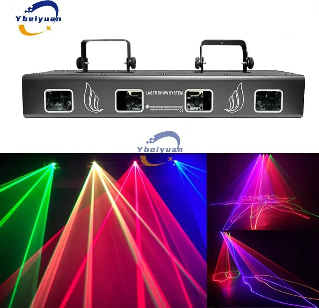 Projecteur Laser de Soirée RGBY Multicolore avec 300 Effets de Lumière