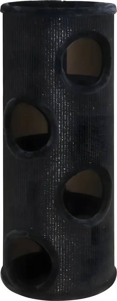 Bac à litière haut Dasha III Nobby Noir Ø 38 x 98 cm spécial appartement