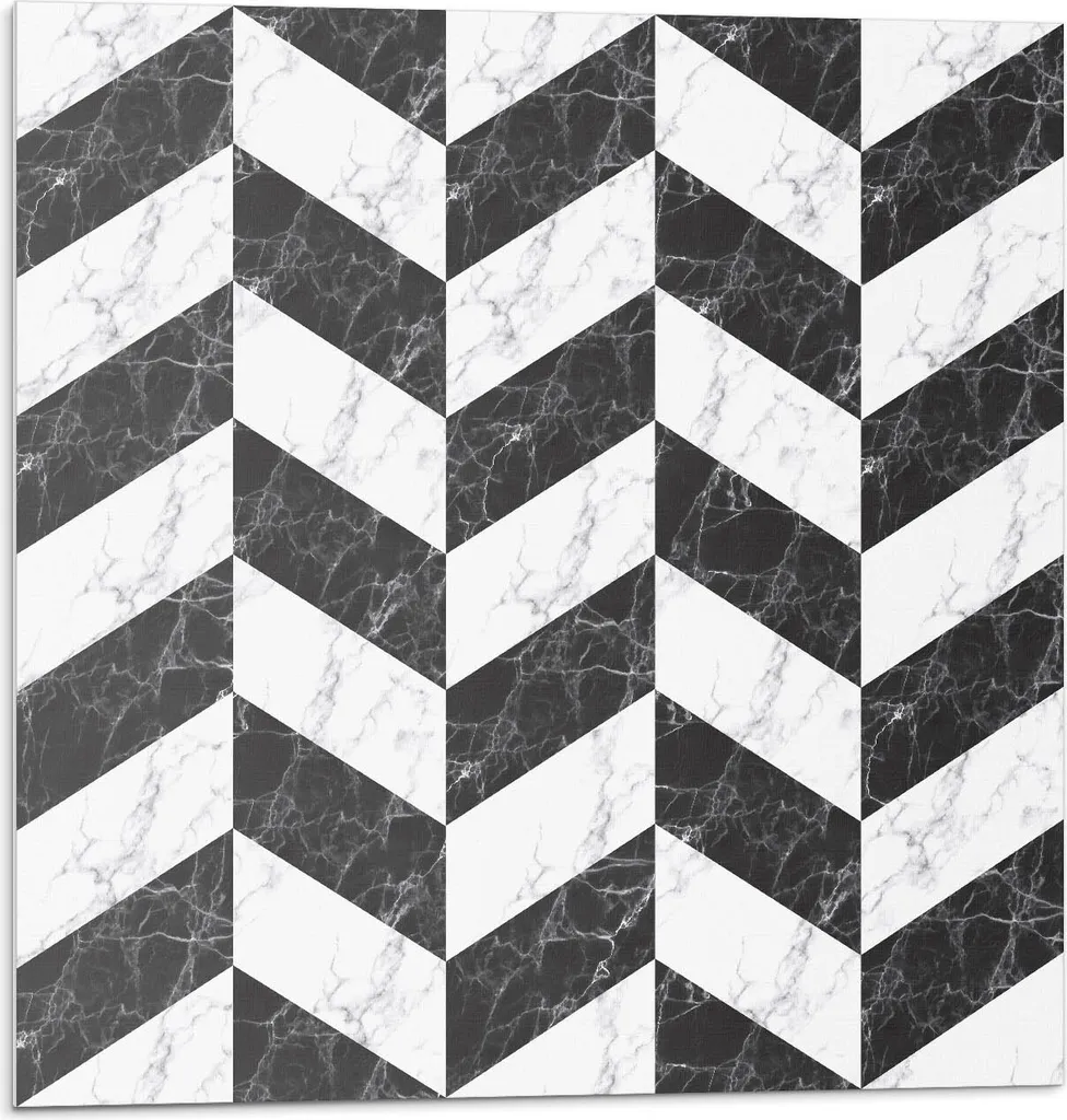 Piastrelle di marmo a spina di pesce - Piastrelle autoadesive - Piastrelle in PVC - Piastrelle in vinile - Piastrelle autoadesive 3D - Piastrelle adesive - Piastrelle per cucina e bagno - 4 pezzi 50 x 50 cm