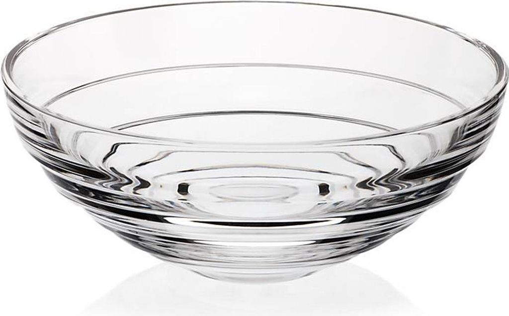 Schale Salatschale Servierschale Tisch Tafel Obst Glas rund , aus Bleikristall