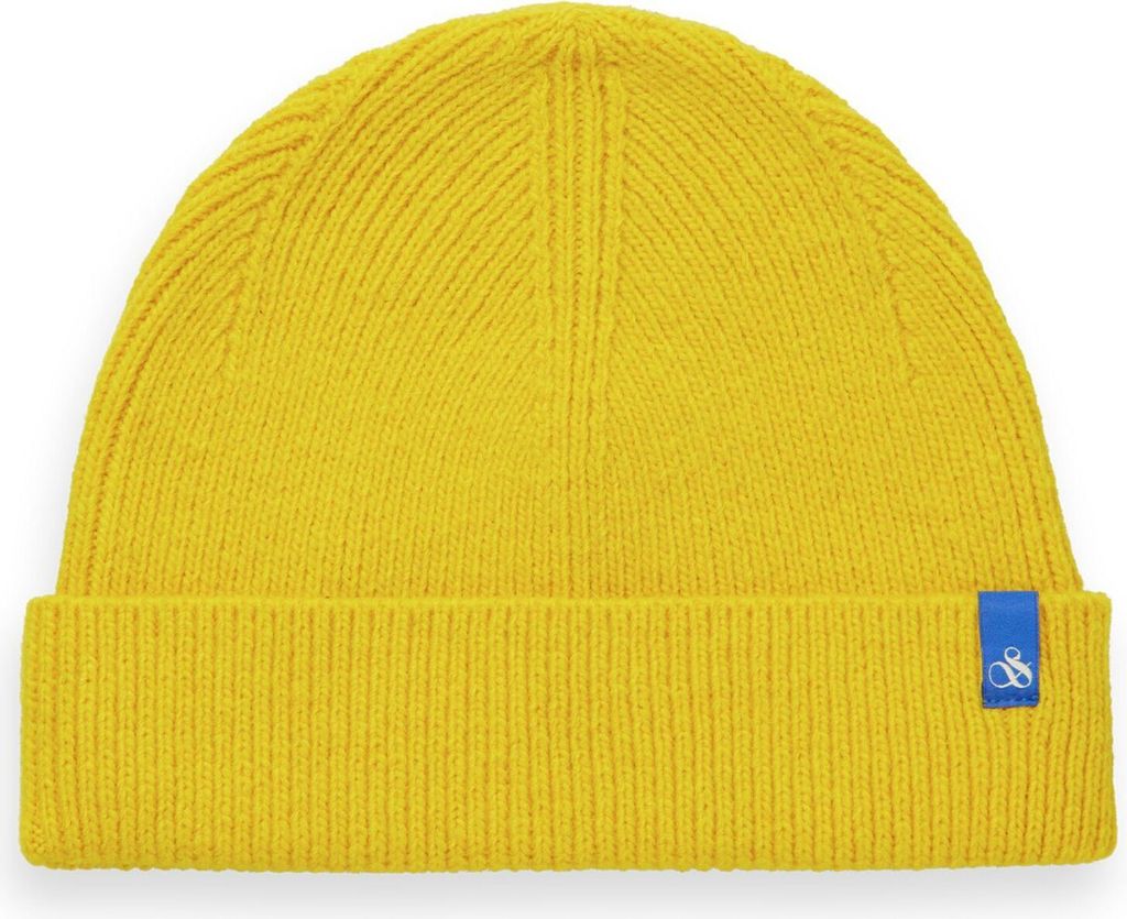 SCOTCH & SODA Mütze Blend Rib-Knit Beanie Spotlight gelb