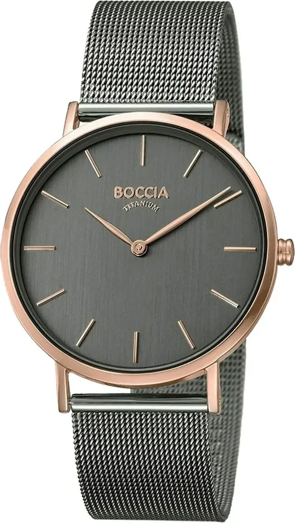 Orologio Boccia Titanium 3273-08 Donna - Design Slim 36mm Antracite