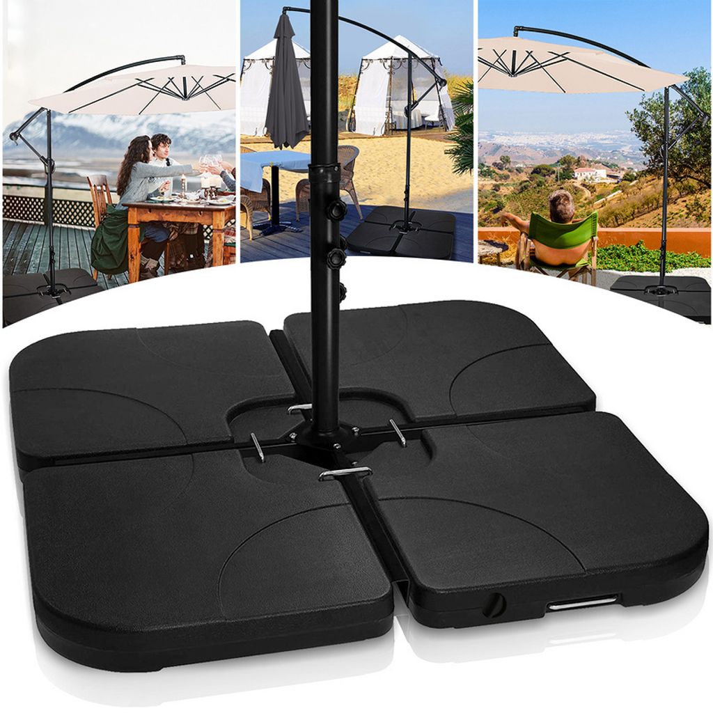 Hengda Schirmständer Sonnenschirmständer Gewicht befüllbar bis 80kg Kunststoff Sonnen-Schirmständer