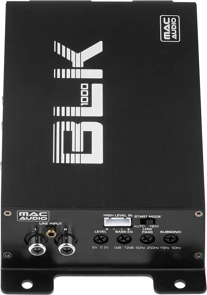 Mac Audio BLK 1000 Mini Verstärker 1 Kanal Class D Mono Endstufe