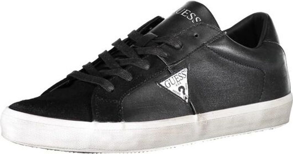Guess Jeans Herren Sneaker Turnschuhe Schuhe, schwarz, Größe:40, Farbe:Schwarz