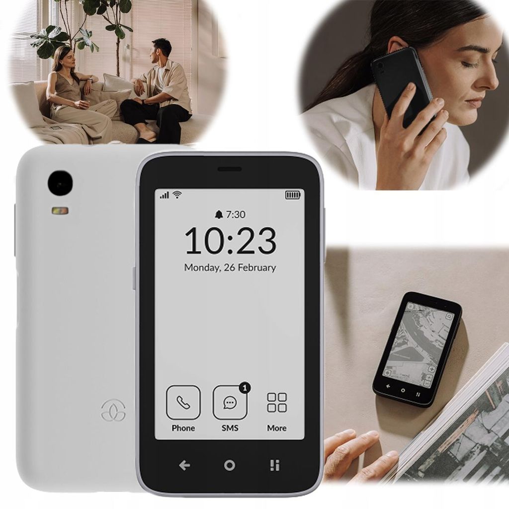MUDITA Kompakt Smartphone E Ink Display Grau Produktbild 