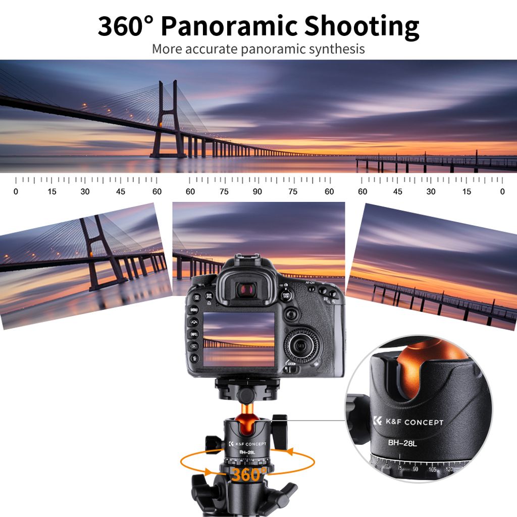 K&F CONCEPT S210 2M/78,7 palce Profesionální fotografický Obrázek produktu 9