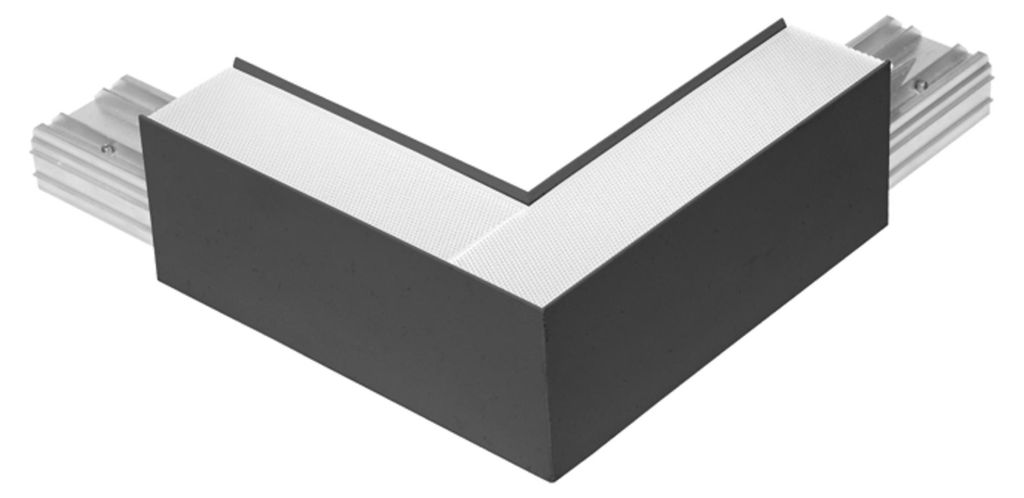 Ecolite LED-Verbindungsstück L linear 8W, 880lm, 4000K, schwarz LN5070-SPOJ/L-8W/CR