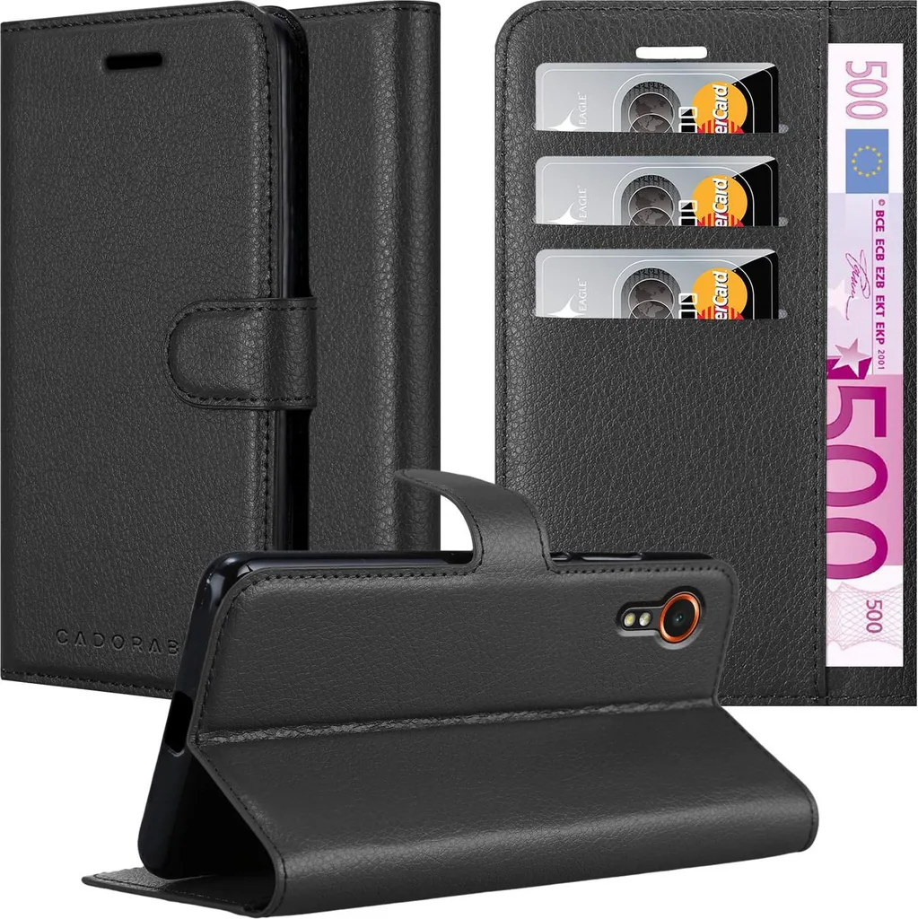 Custodia Samsung XCover 7 Cadorabo Libro - Nero Phantom con Stand