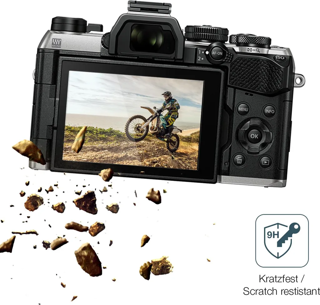 Pellicola Vetro 9H Olympus OM System OM-5 Mark II dipos 2 Pezzi - 3