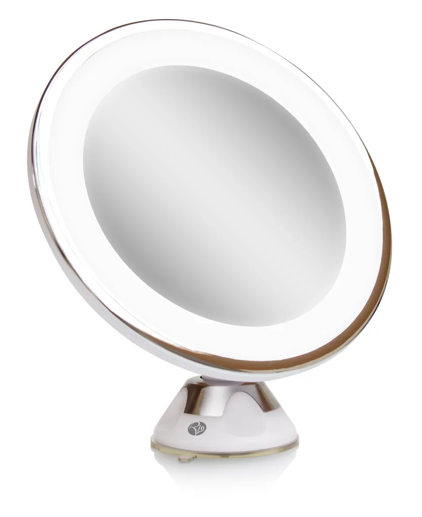 Miroir LED multi-usage Rio à éclairage réglable et zoom haute définition
