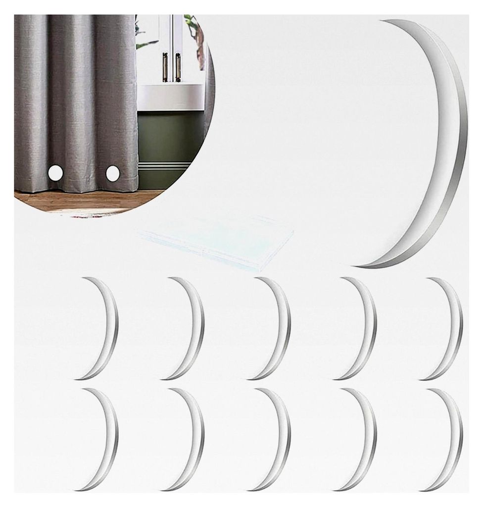 Duschvorhanggewichte mit Magnet, 10 Stück, inklusive Aufbewahrungsbox, 4 cm Durchmesser, runde wasserdichte Klammern für Vorhänge und Tischdecken