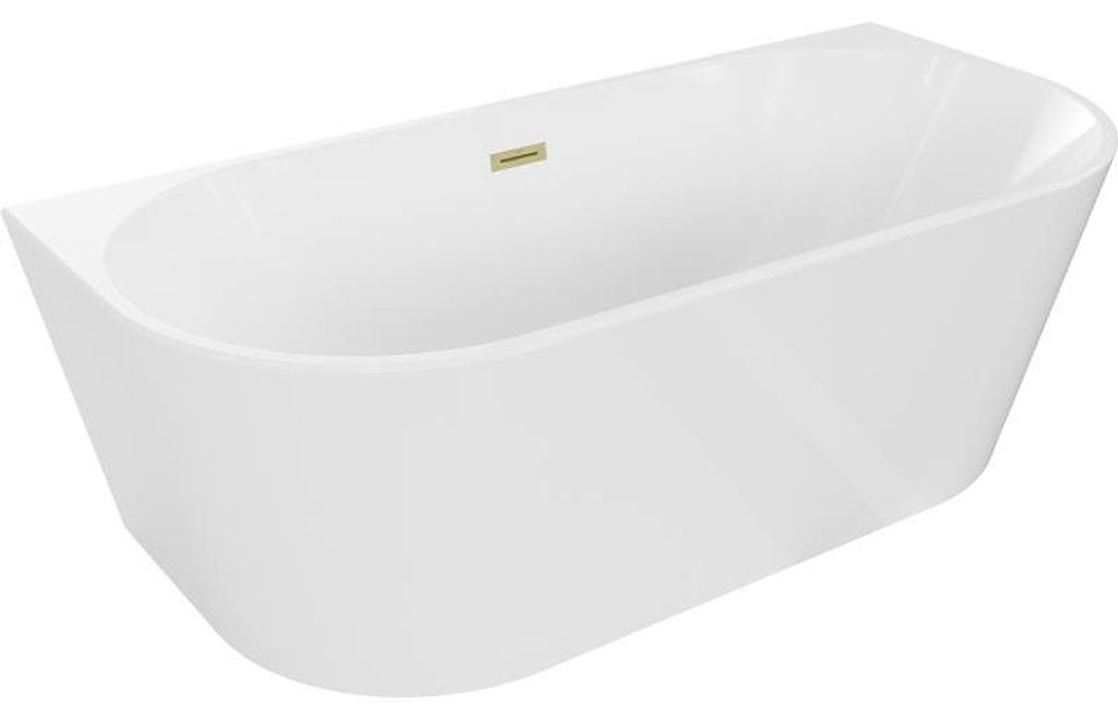 Mexen Oval samostatně stojící nástěnná vana 180 x 80 cm, Obrázek produktu 