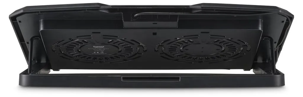 Support ventilé pour PC portable Hama noir avec hub USB intégré