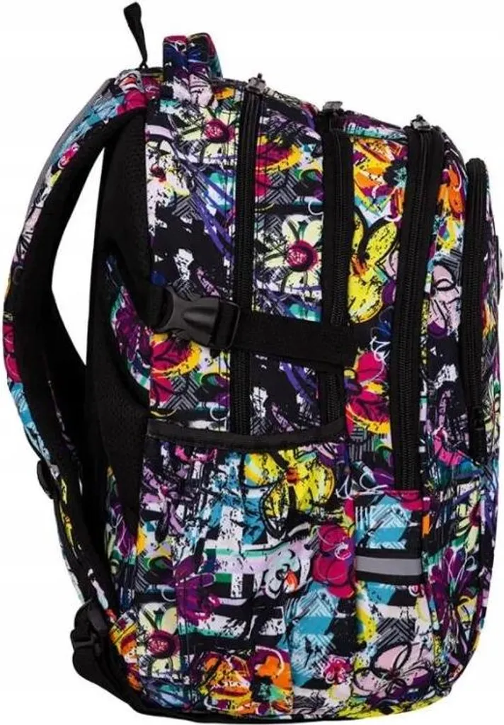 Sac à dos CoolPack Factor Poster Flower pour jeunes avec 4 compartiments - 2