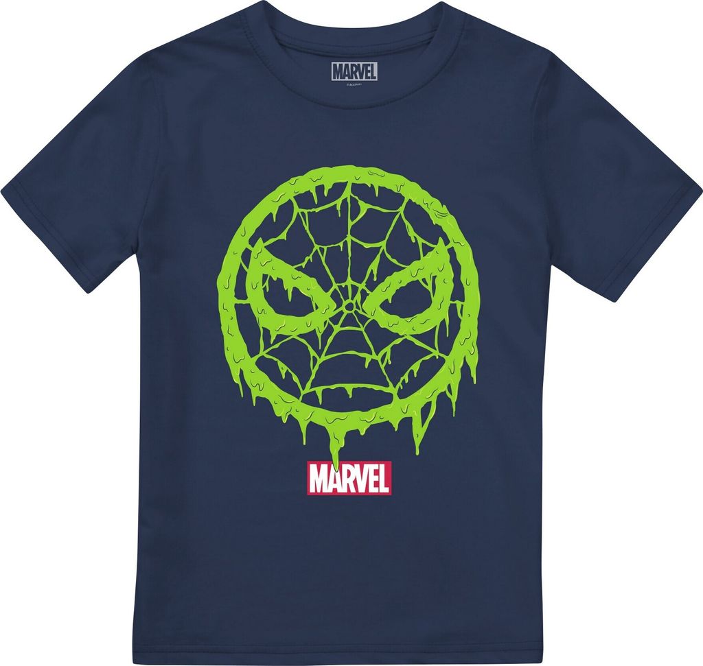 Spider-Man - "Lo-goo" T-Shirt für Kinder TV2696 (116) (Marineblau)