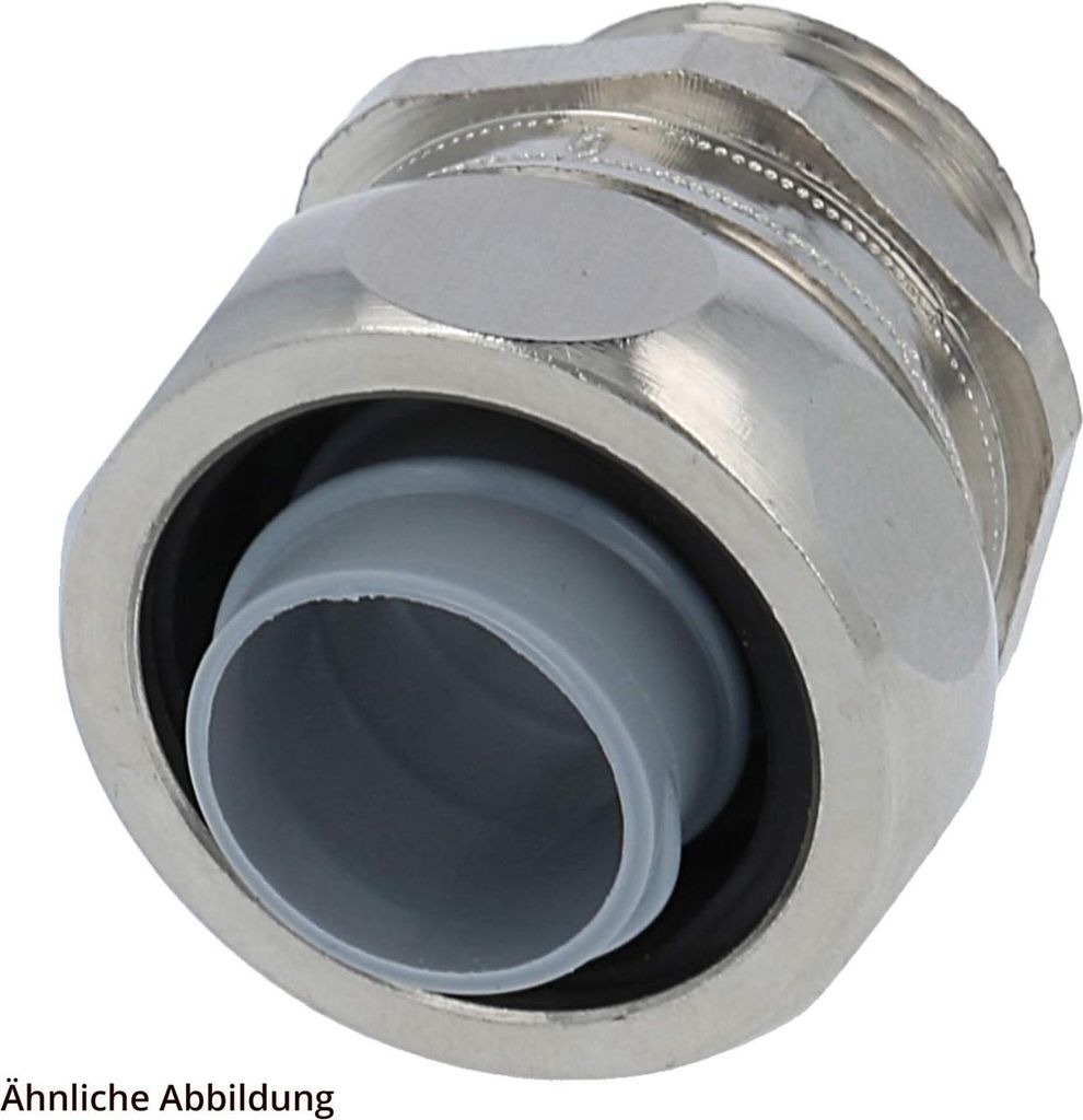 FLEXA US-P Metallverschraubung gerade Gewinde PG9x1,41 für Schlauch-Außendurchmesser 14,0mm für