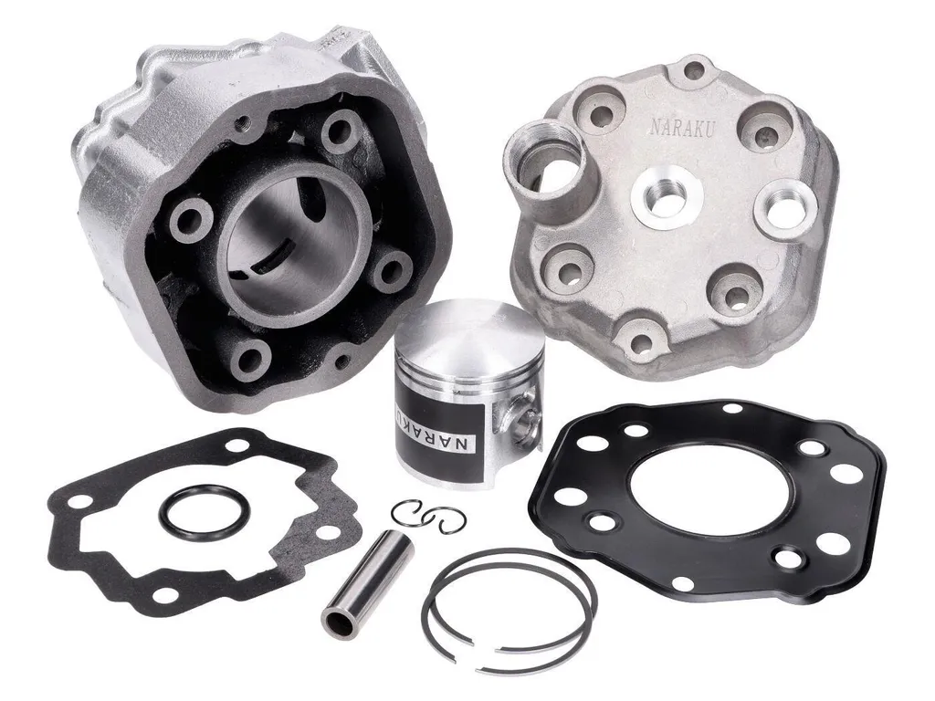 Kit cylindre 70ccm Naraku V.2 Fonte pour moteur Derbi EBE EBS 50 à eau