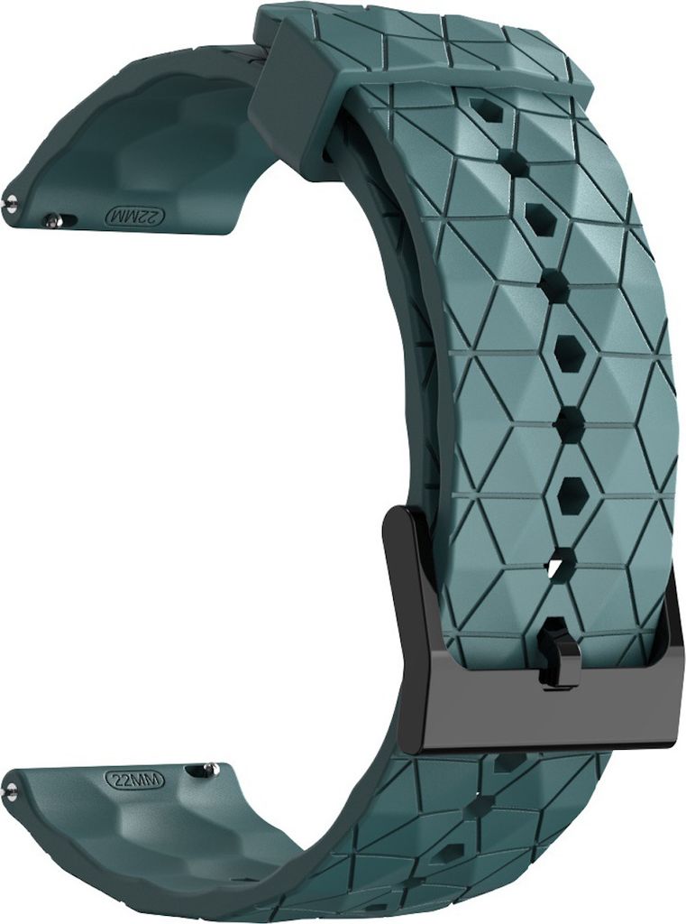 Für Samsung Galaxy Watch 7 44 / 40mm / FE Silikon Fußball Design Ersatz Arm Band Türkis