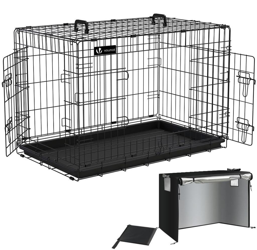 VOUNOT® Skladací prepravný box pre psov, prepravný box do Obrázok produktu 