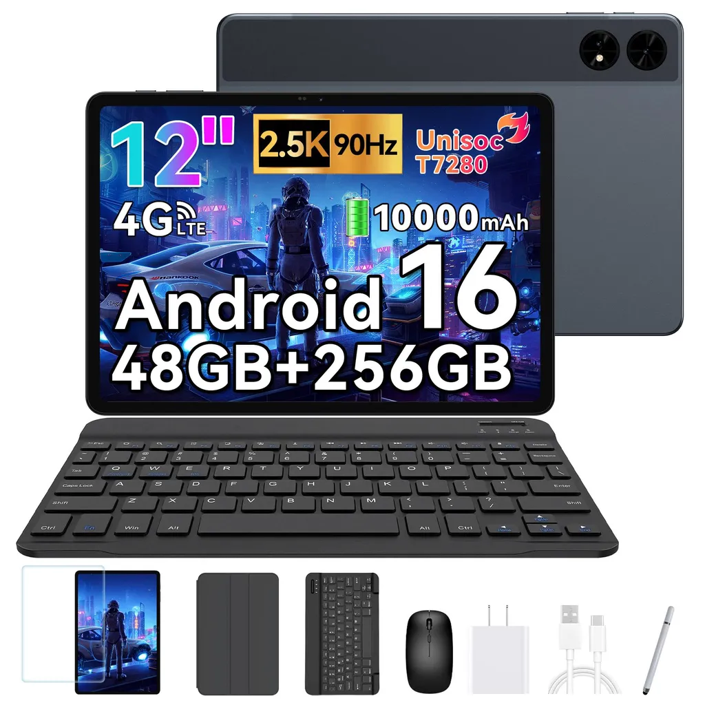 Tablette Fluide et Autonome TABWEE T60 Android 16 Écran 2,5K 10000mAh