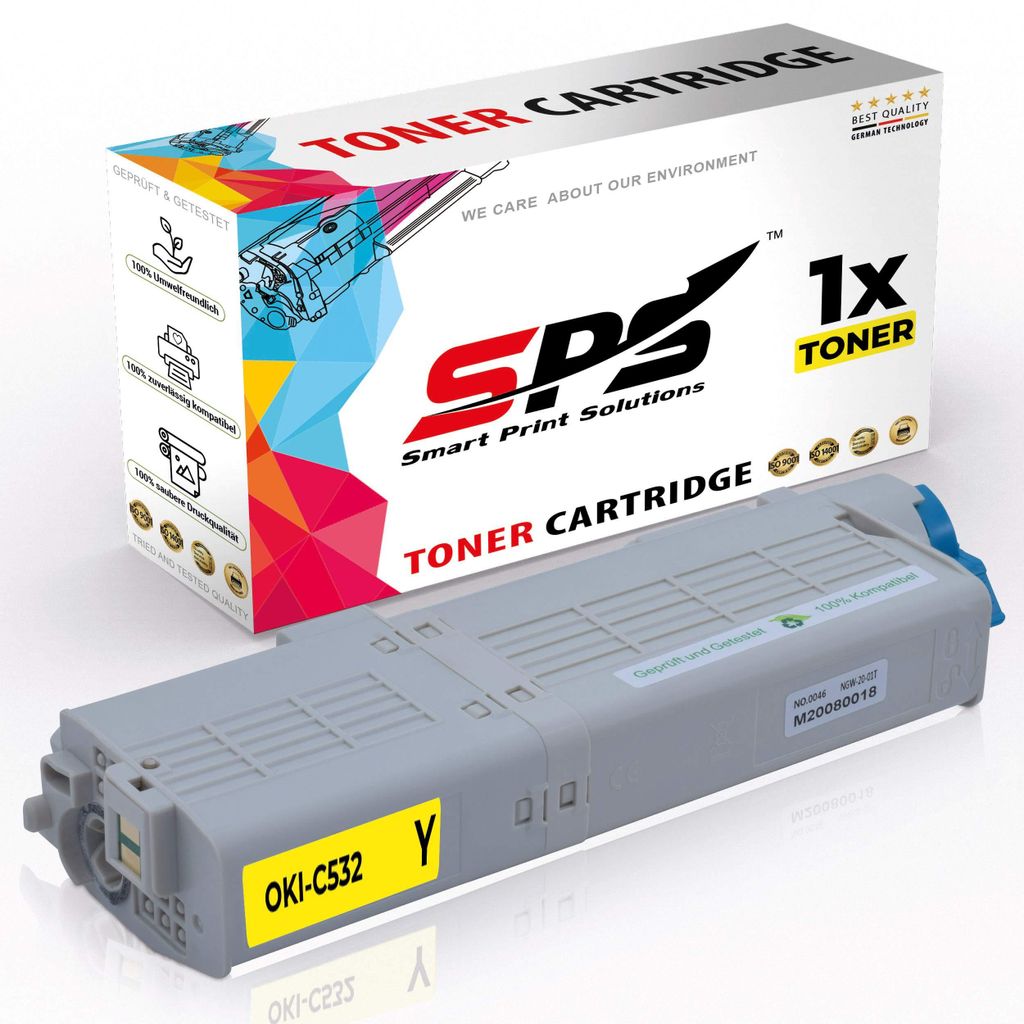 C532 / 46490605 Toner Kompatibel für OKI MC 563 DN | 1x Gelb