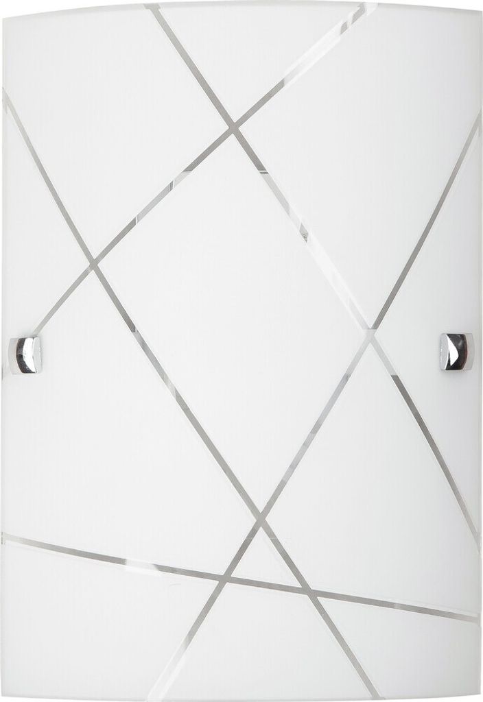 Plafon szklany 18 cm E27 1x60W biały prostokątny Phaedra Zdjęcie produktu 