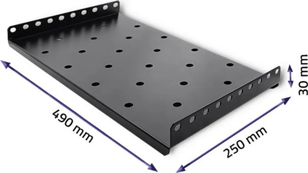 Étagère Perforée en Acier Ultra Résistant pour Rack 490x250 mm - 3